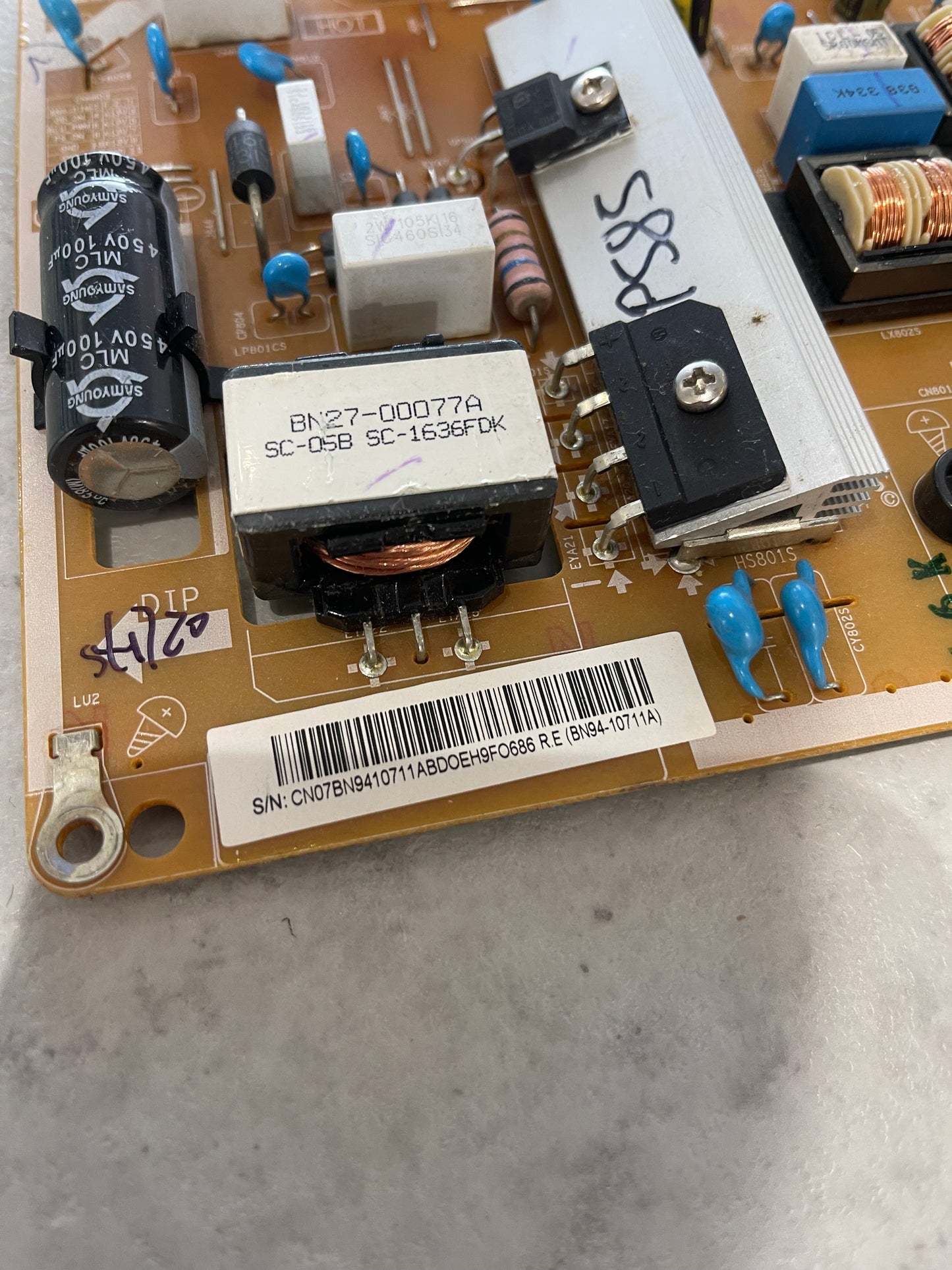 Samsung 40" TV UE40KU6020K Power Supply Unit PSU BN41-02499A BN94-10711A - Genuine Pull Part