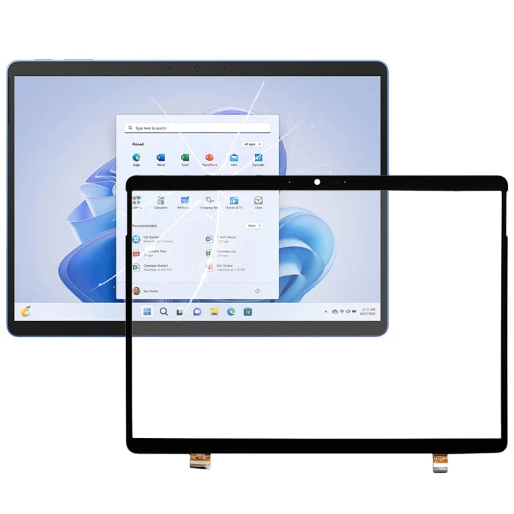 Replacement Microsoft Surface Pro 9 2038 Outer Glass touch Screen digitiser Panel