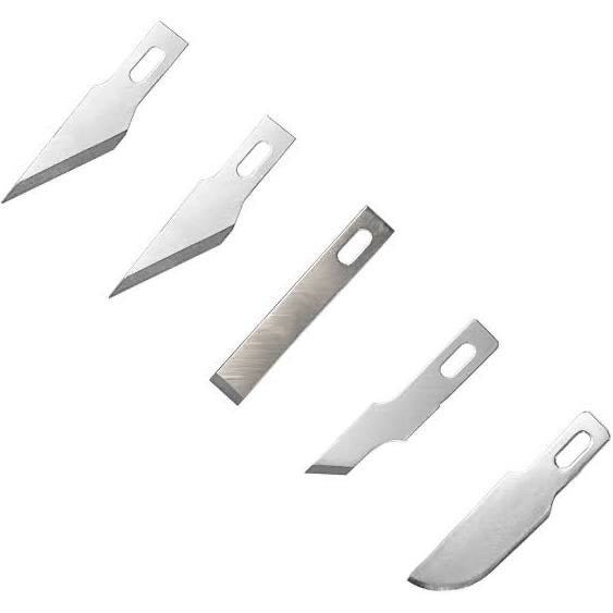 10PCS Back Glass removal Metal Scalpel Knife Blades Cutter Craft Knives for Mobile Phone PCB Repair Hand Tools Accessories Pack of 10 Blades