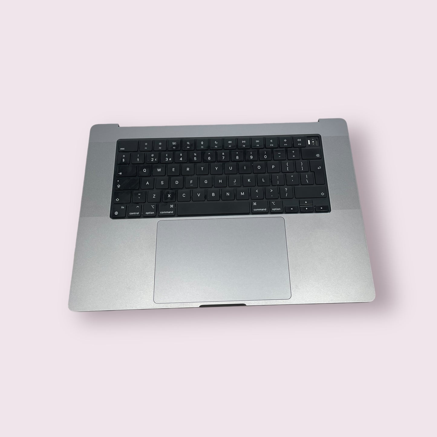 Palmrest UK keyboard for Apple MacBook Pro A2485 16" 2021 M1 With Touchpad Space Grey - Genuine Pull Part