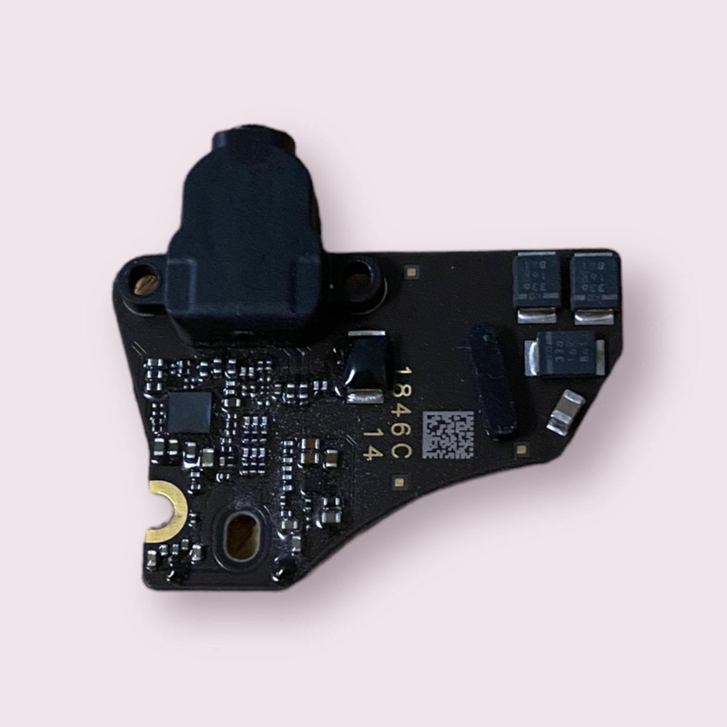 MacBook Air 13" A1932 2018 2019 headphone jack I/O audio board 820-01124- Black- Genuine Pull Part