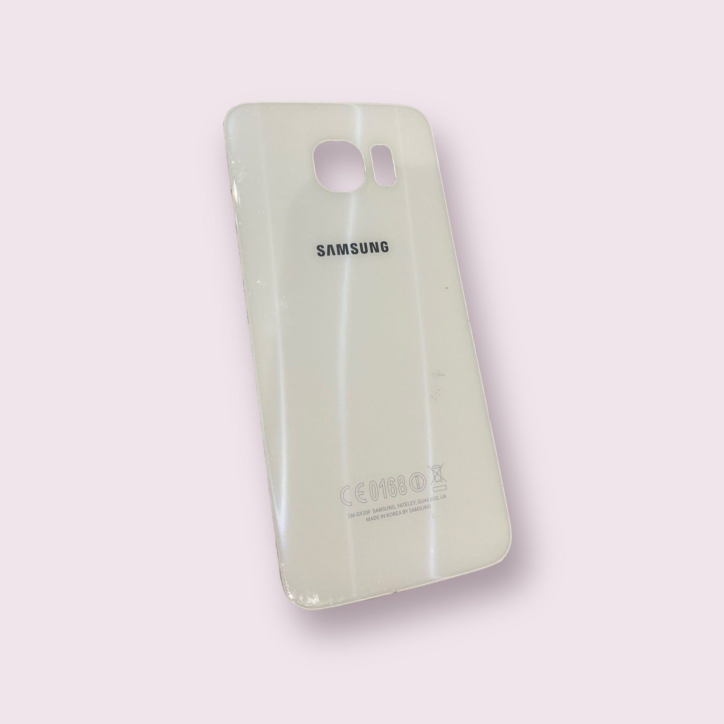 Samsung Galaxy S6 SM-G920F White back Glass - Genuine Pull Part - Grade B