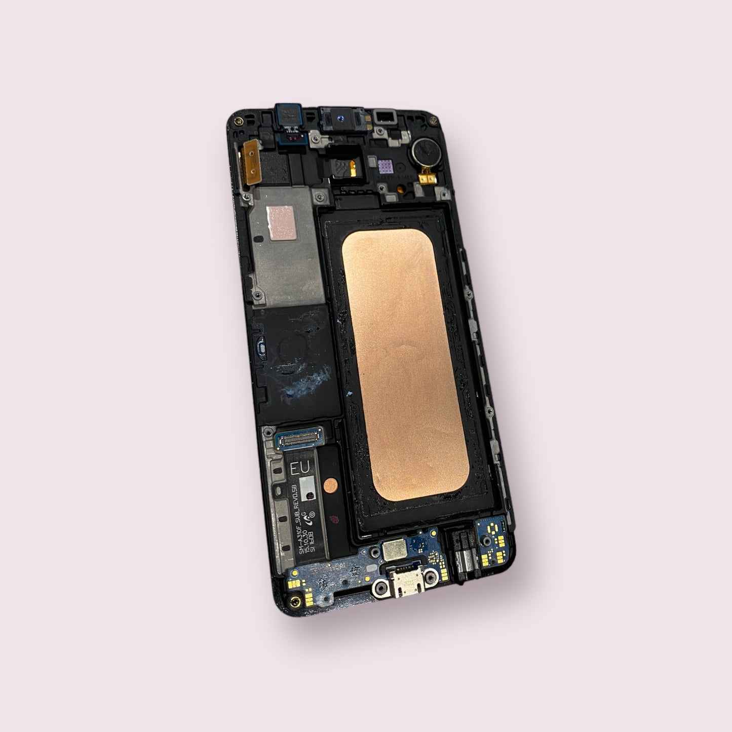 Samsung Galaxy A3 SM-G310F Black LCD Screen assembly - Genuine Pull Part - Grade B