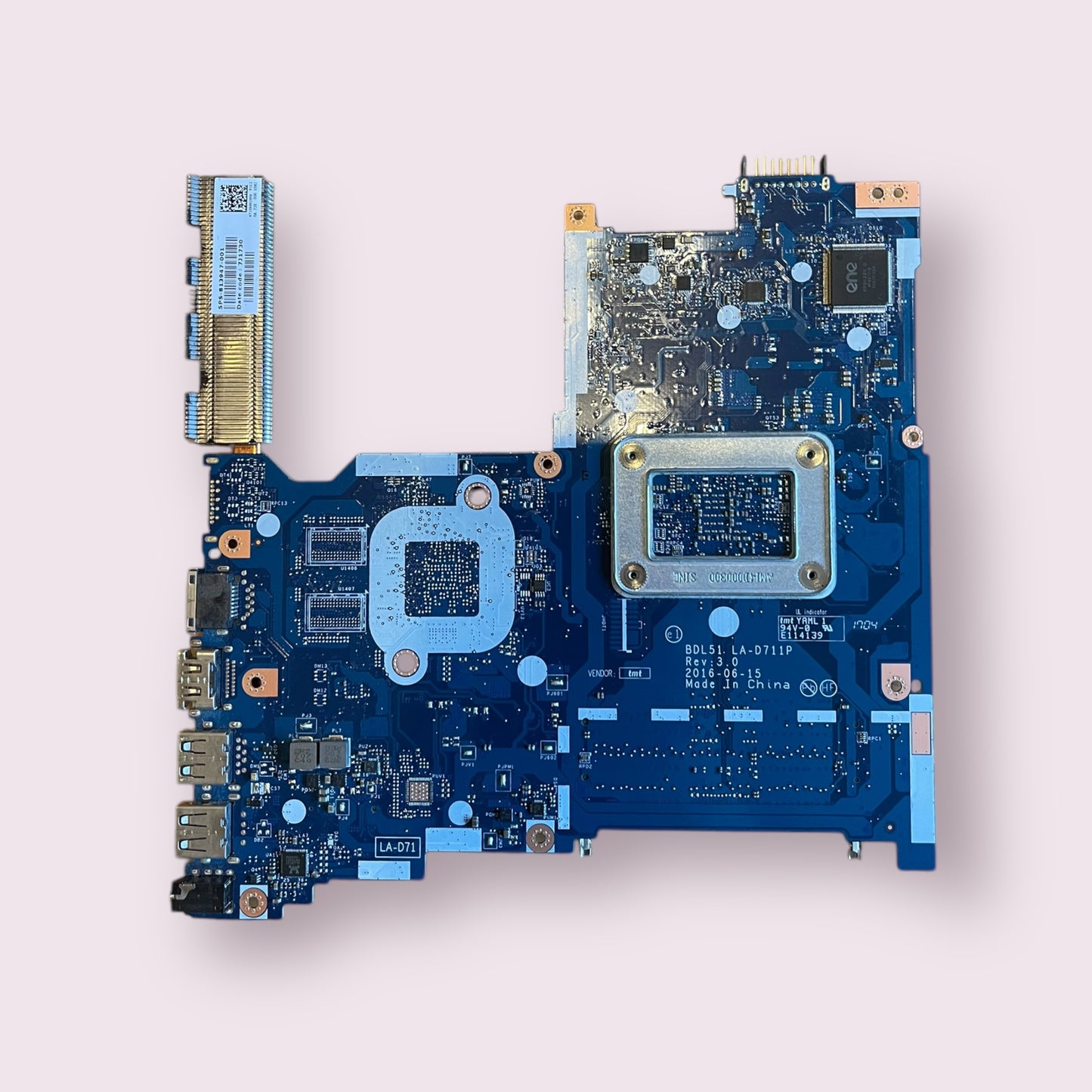 Motherboard For HP 15-BA054sa AMD A6-7310 Quad 2.0GHz LA-D711P REV 3.0 - Genuine Pull Part