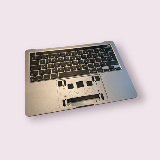 Palmrest UK keyboard for Apple MacBook Pro A2338 13.3" 2020 M1 2023 M2 Space Grey - Genuine Pull Part