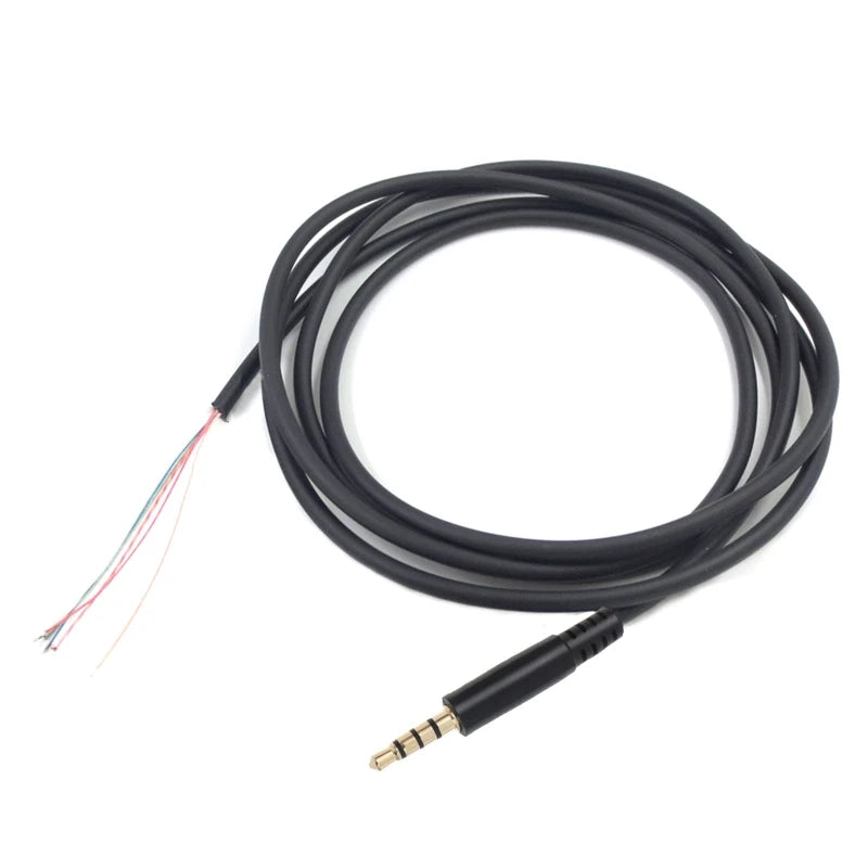 Universal 3.5mm Plug Cable forCloud II Revolver S Headphone Gold-Plated Plug Wire
