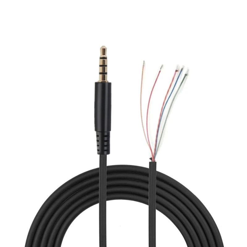 Universal 3.5mm Plug Cable forCloud II Revolver S Headphone Gold-Plated Plug Wire