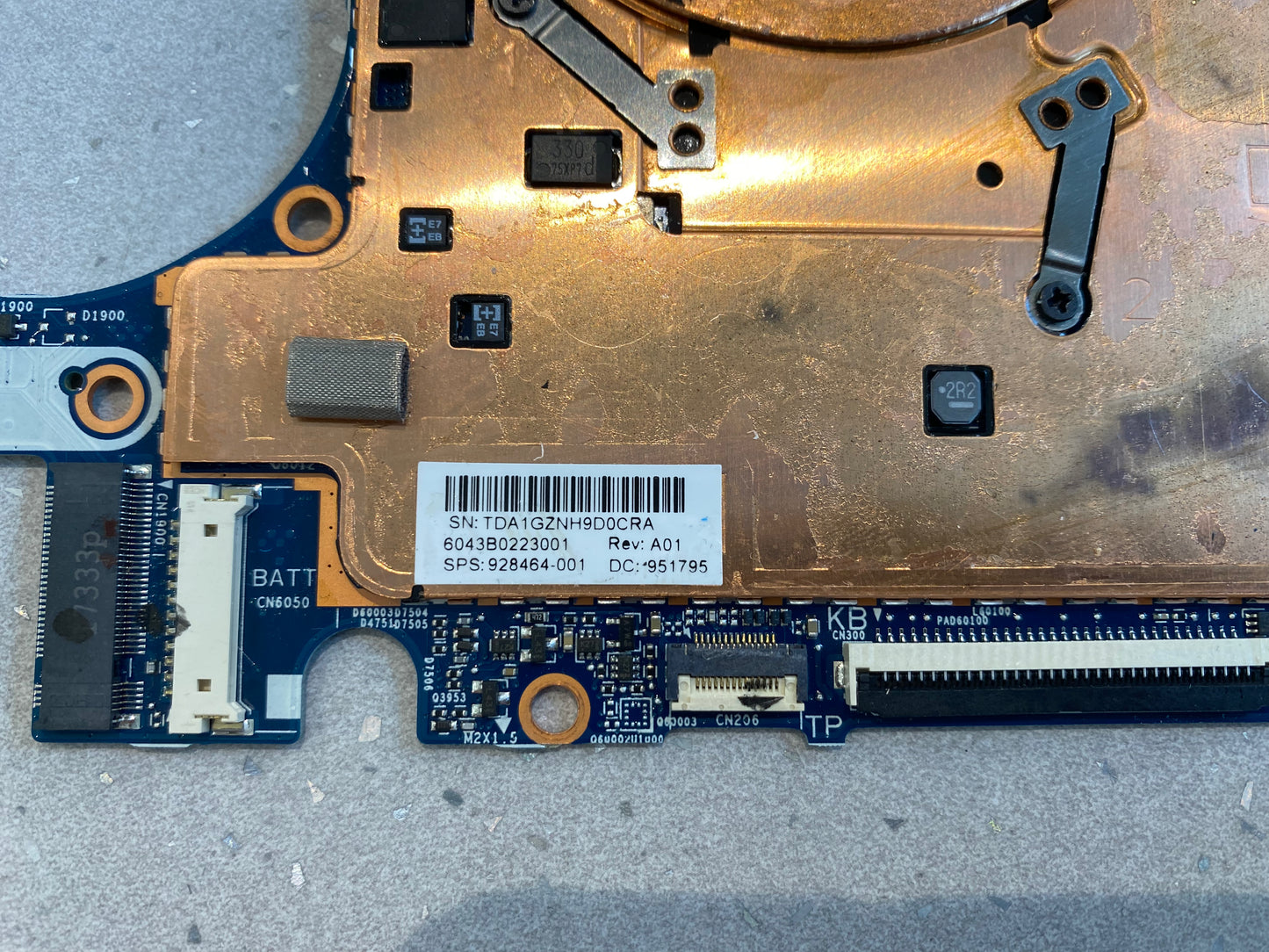 Motherboard For HP Envy 13-AD011na Intel Core i5 4GB RAM TPN-I128 UMA TDA1GZNH9D0CRA - Genuine Pull Part