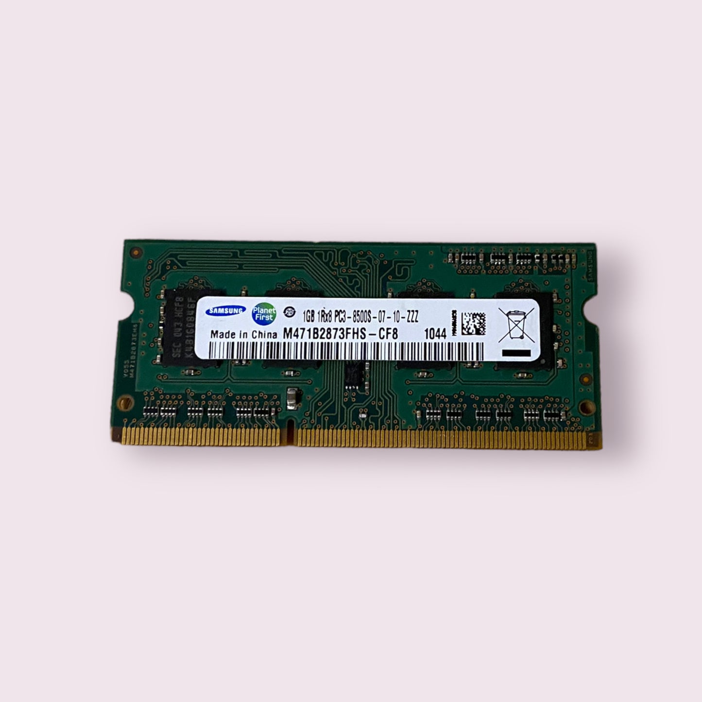 1GB DDR3 Laptop RAM PC3 8500S Mixed generic brands samsung crucial others - Used Part