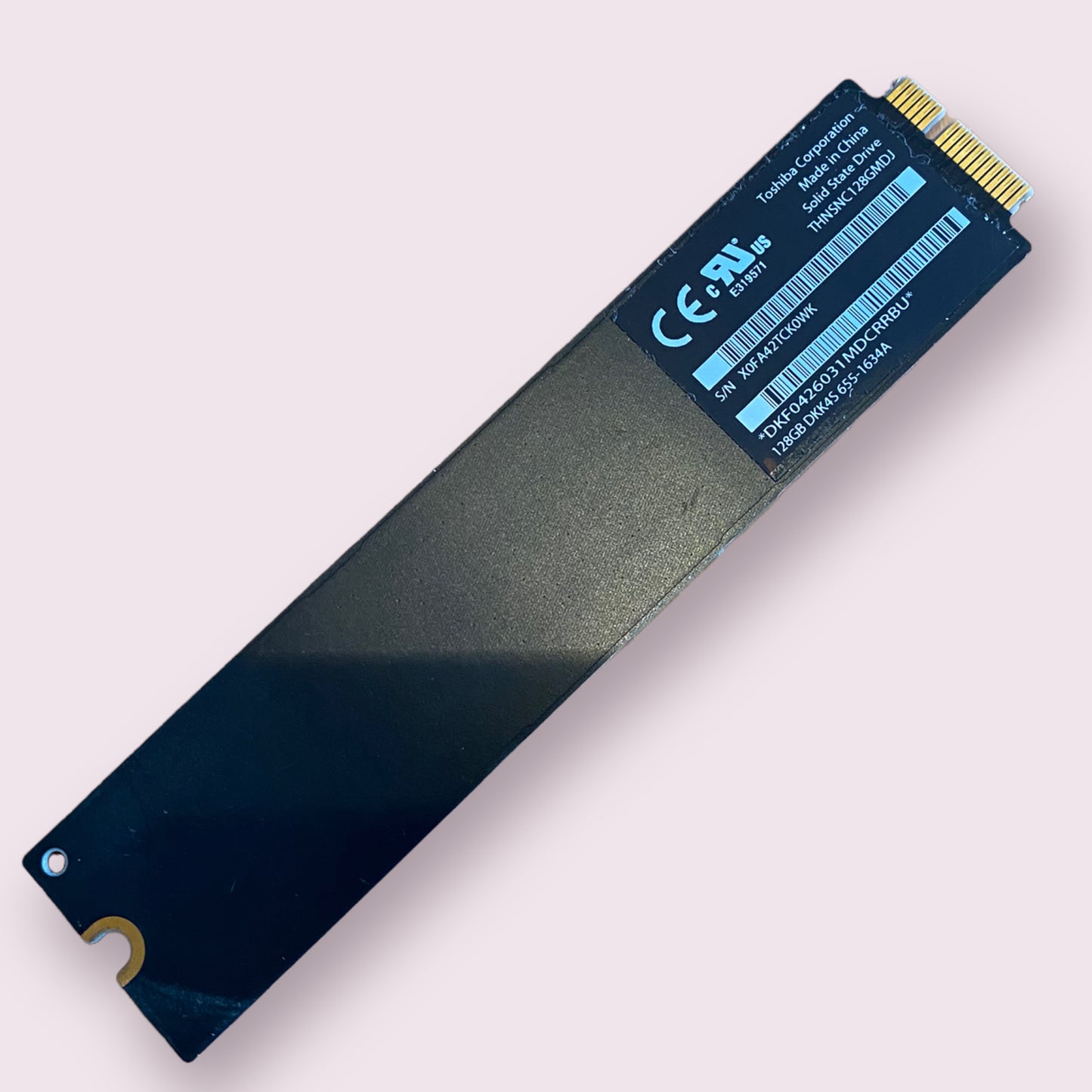 Macbook Air 11" A1370 Late 2010 128GB Apple SSD DKK4S 655-1634A - Genuine Pull Part