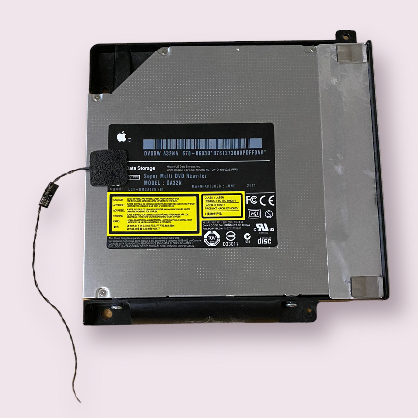Apple iMac 21.5" 27" DVDRW A32NA GA32N 678-0603D multi dvd rewriter A1311 A1312 - Genuine Pull Part