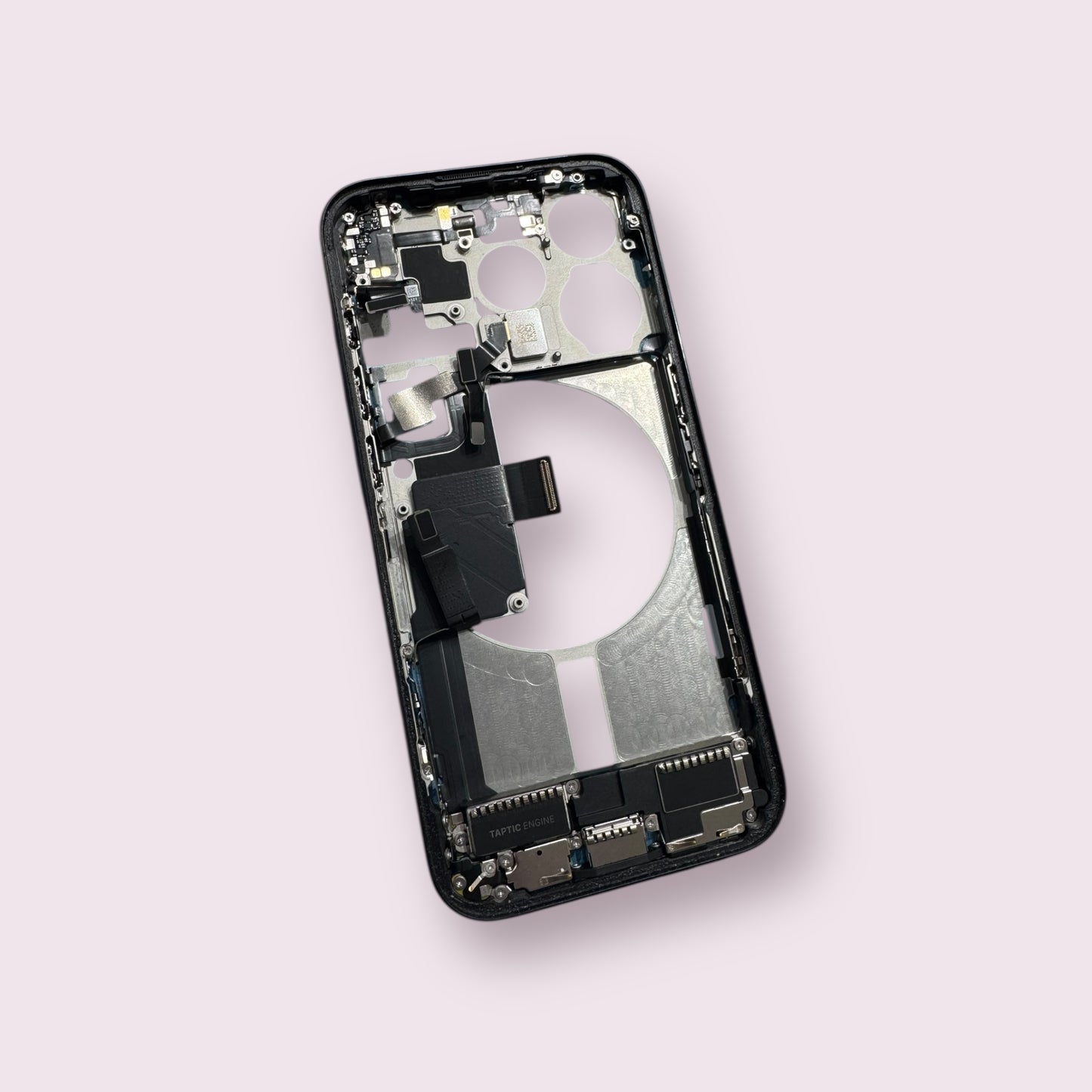 Genuine Apple iPhone 15 Pro Mid Frame Chassis Housing With Small Parts - Genuine Pull Part - Grade A