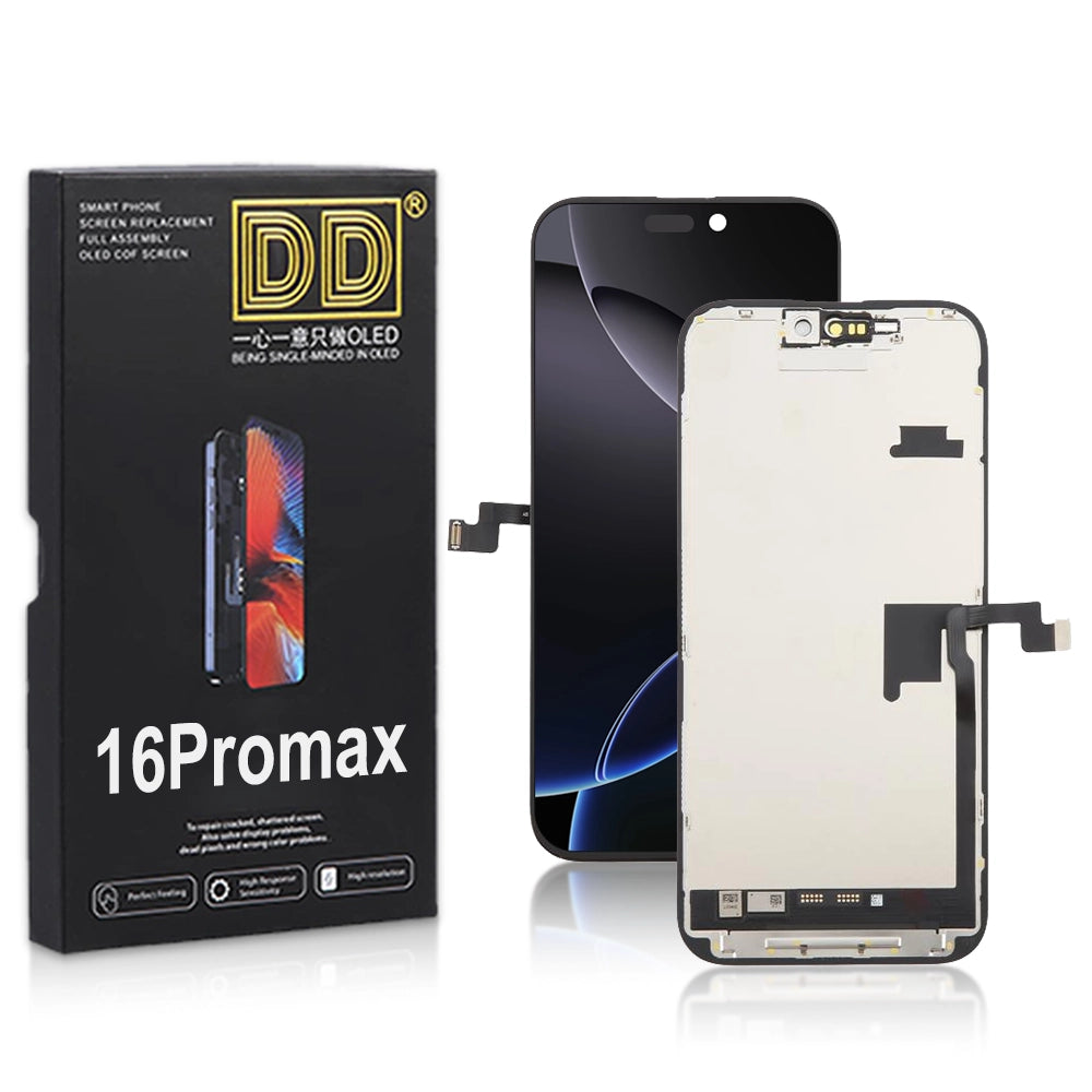 DD For Apple iPhone 16 Pro Max Replacement Premium Soft OLED Display Touch Screen assembly Digitizer