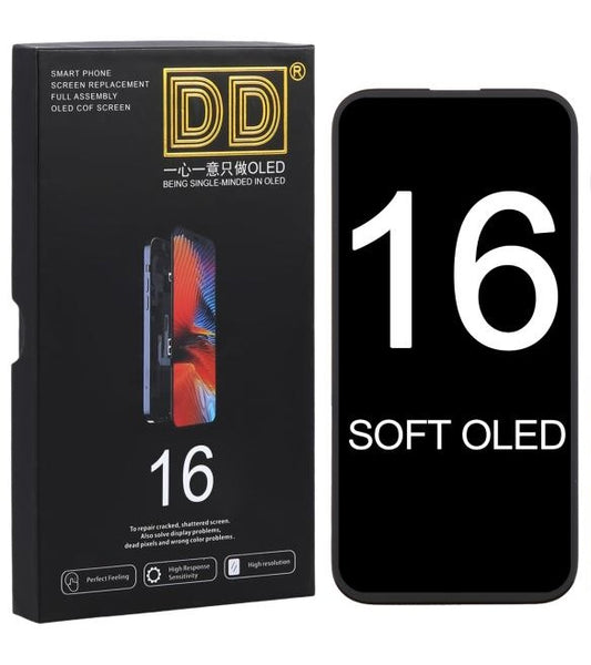 DD For Apple iPhone 16 Replacement Soft OLED Display Touch Screen assembly Digitizer