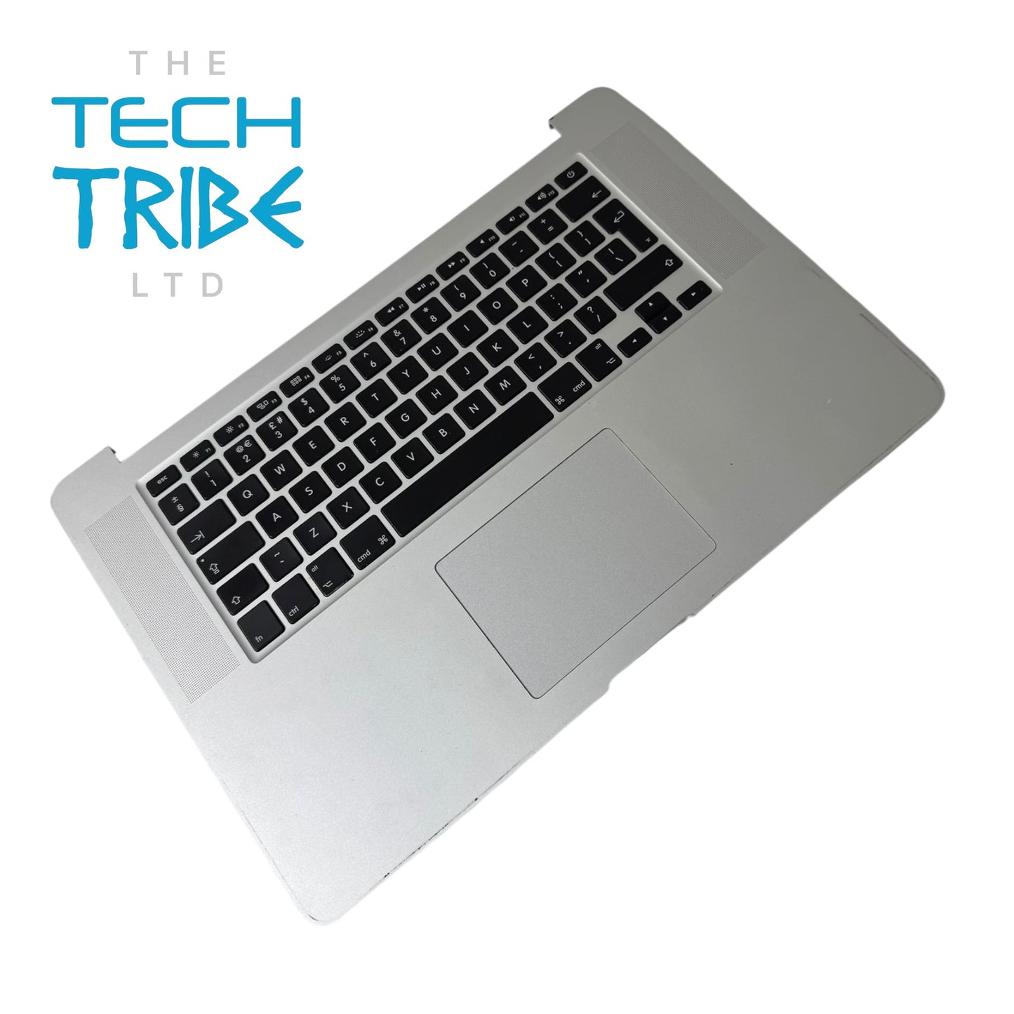 MacBook Pro Retina 15" 2015 A1398 Palmrest Keyboard, trackpad, flex Assembly - Silver - Genuine Pull Part