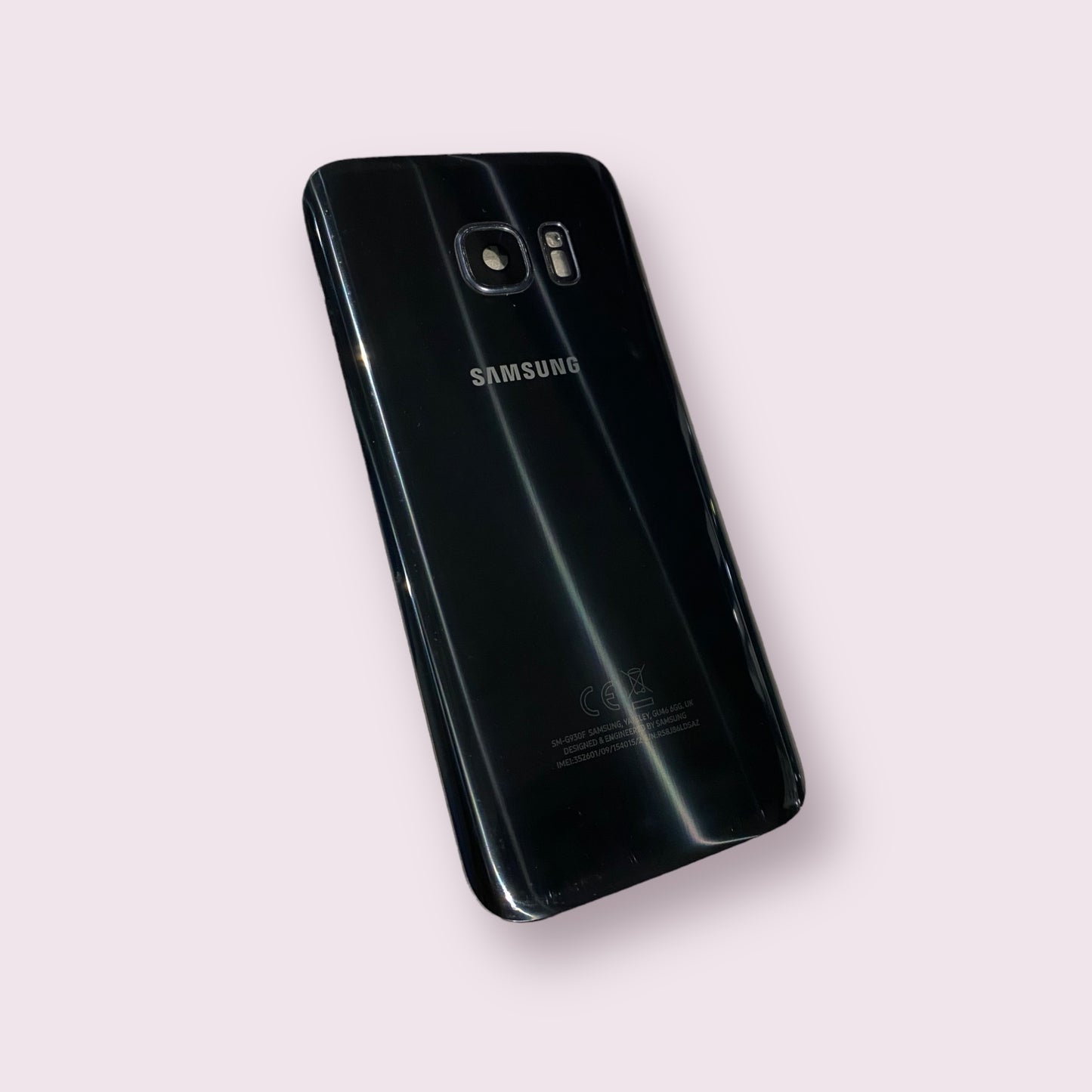 Samsung Galaxy S7 SM-G930F Black back Glass - Genuine Pull Part - Grade B