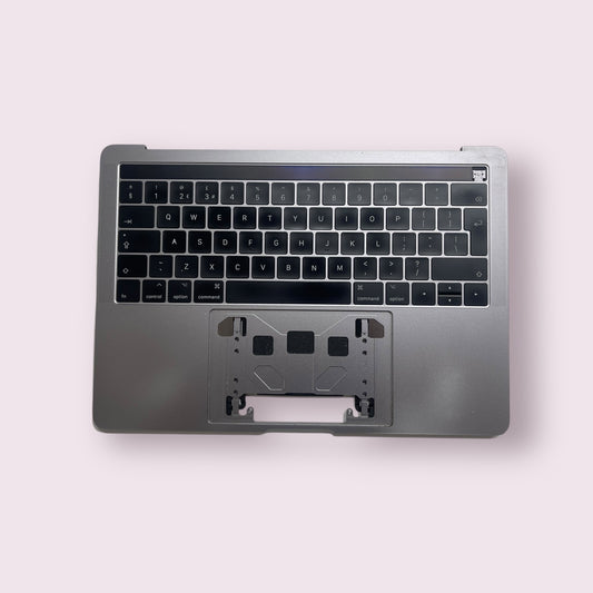 Palmrest UK keyboard for Apple MacBook Pro A1706 13.3" 2016 2017 with touchbar Space Grey - Genuine Pull Part