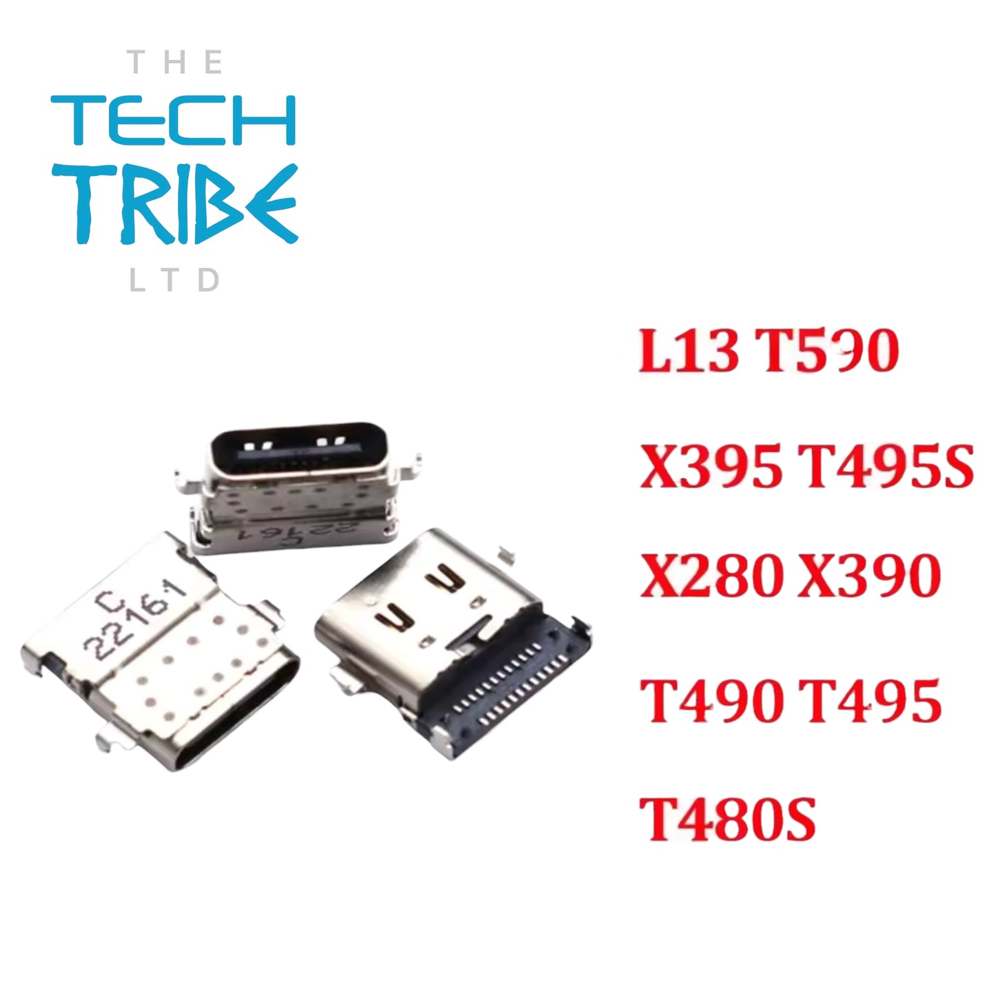Lenovo ThinkPad L13 T590 X395 T495S X280 X390 T490 T495 T480S  USB C DC Jack Charging Port Connector
