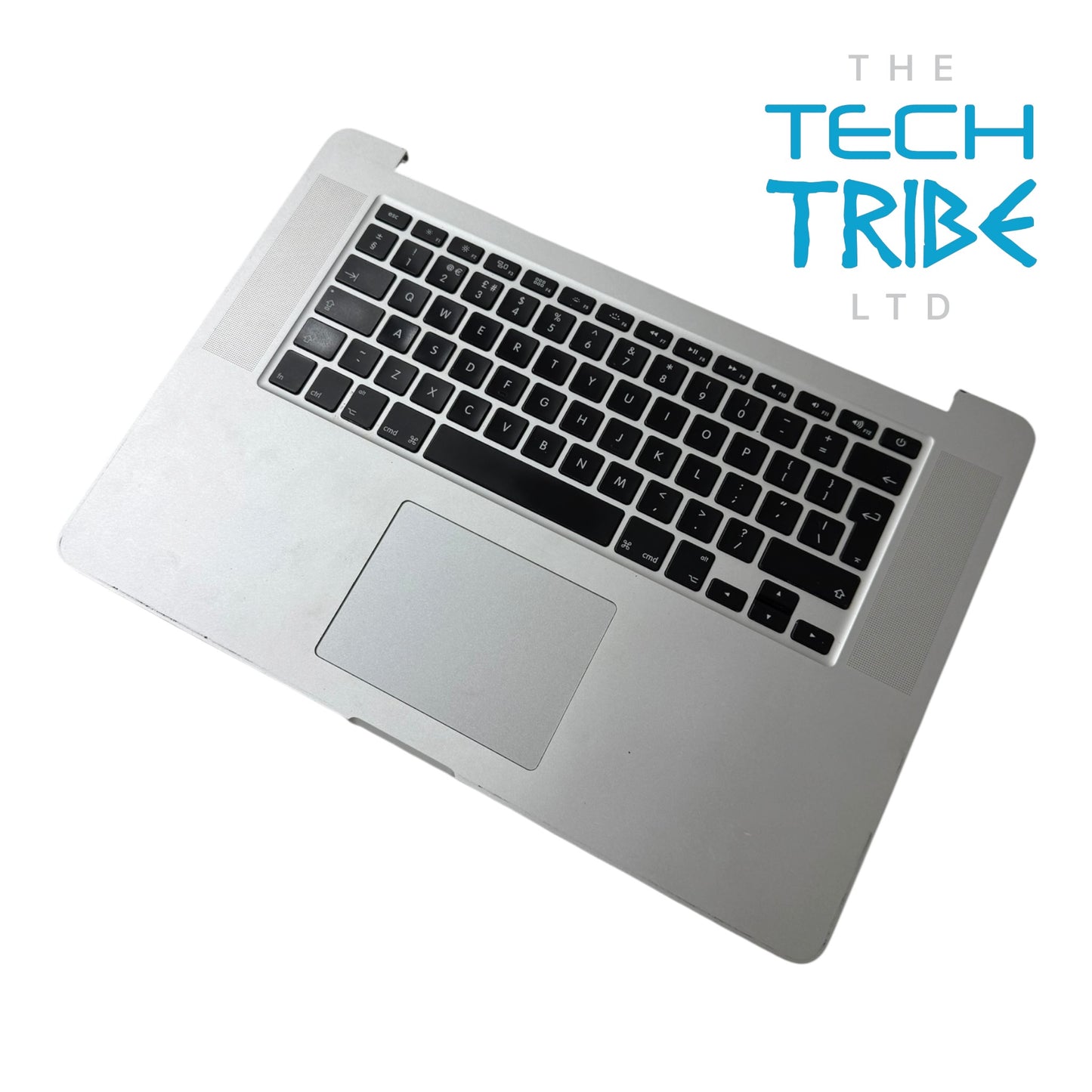 MacBook Pro Retina 15" 2015 A1398 Palmrest Keyboard, trackpad, flex Assembly - Silver - Genuine Pull Part