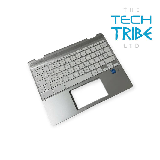 HP ChromeBook 12b-ca0500sa Laptop Keyboard Palmrest top case replacement - Grade B - Genuine Pull Part