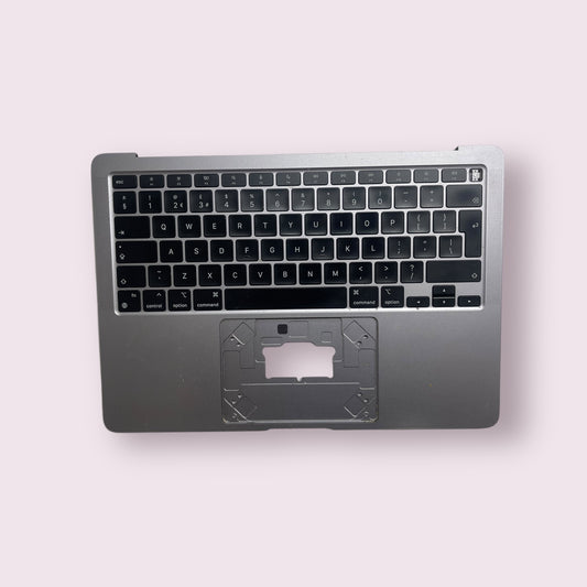 MacBook Air 13" M1 A2337 2020 Palm rest Keyboard Assembly - Grey - Genuine Pull Part