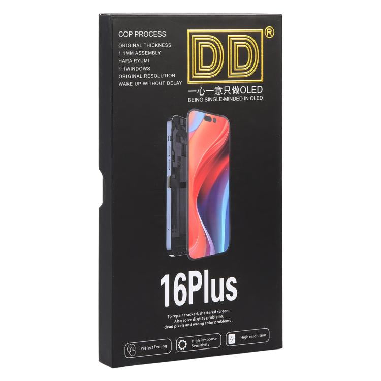 DD For Apple iPhone 16 Plus + Replacement Soft OLED Display Touch Screen assembly Digitizer