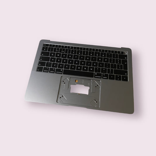MacBook Air 13" Retina A1932 2018 2019 Palm rest Keyboard Assembly - Space Grey - Genuine Pull Part