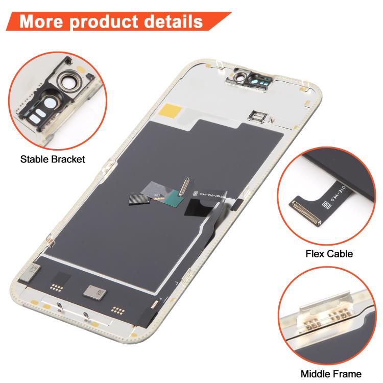 DD For Apple iPhone 15 Pro Replacement Soft OLED Display Touch Screen assembly Digitizer