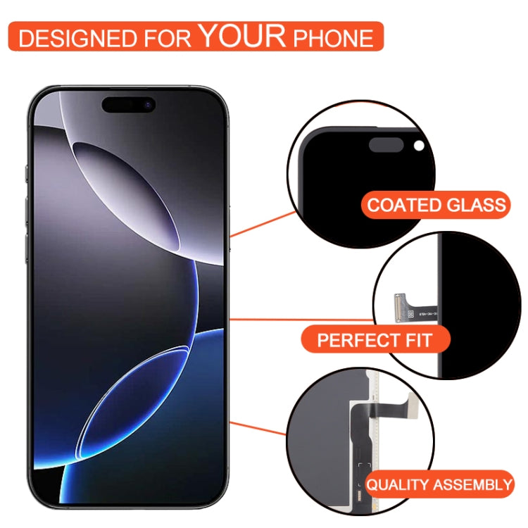DD For Apple iPhone 16 Pro Max Replacement Soft OLED Display Touch Screen assembly Digitizer