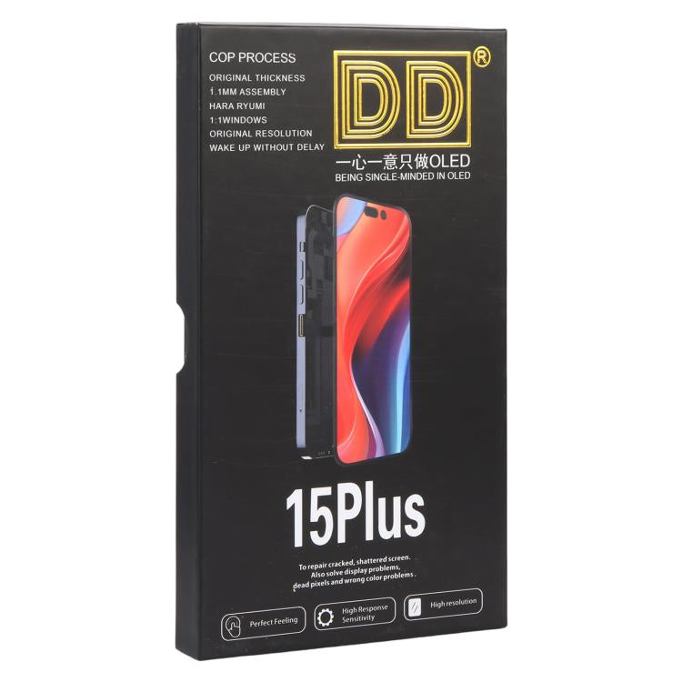 DD For Apple iPhone 15 Plus + Replacement Soft OLED Display Touch Screen assembly Digitizer