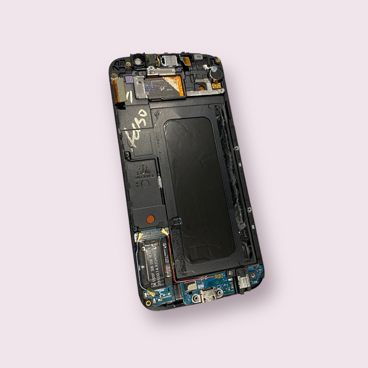 Samsung Galaxy S6 SM-G920F white AMOLED Screen assembly - Genuine Pull Part - Grade B