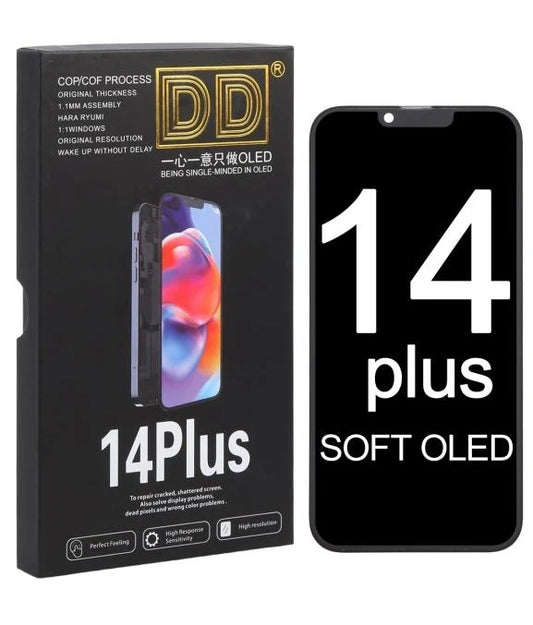 DD For Apple iPhone 14 Plus + Replacement Soft OLED Display Touch Screen assembly Digitizer