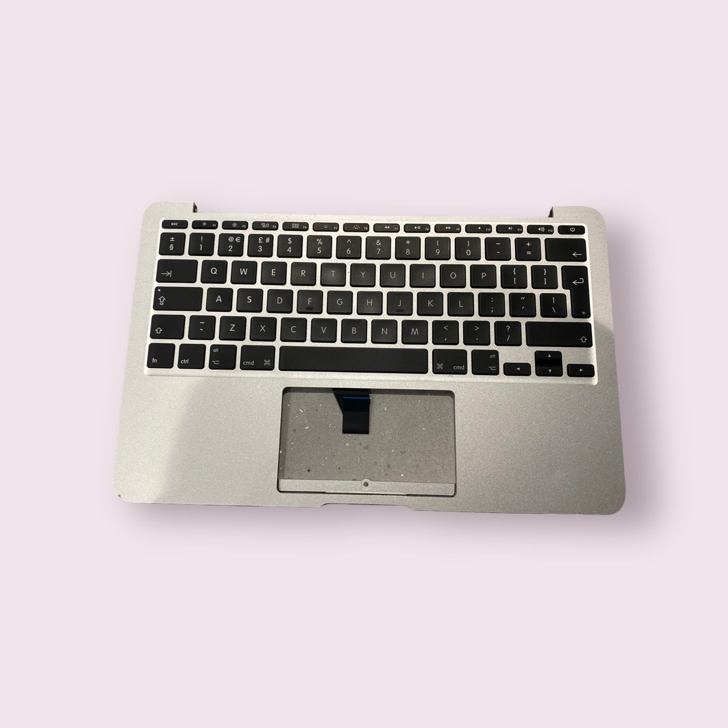 Macbook Air 11" A1465 2013 2015 2017 Palmrest Keyboard Assembly Palm rest - Silver - Genuine Pull Part