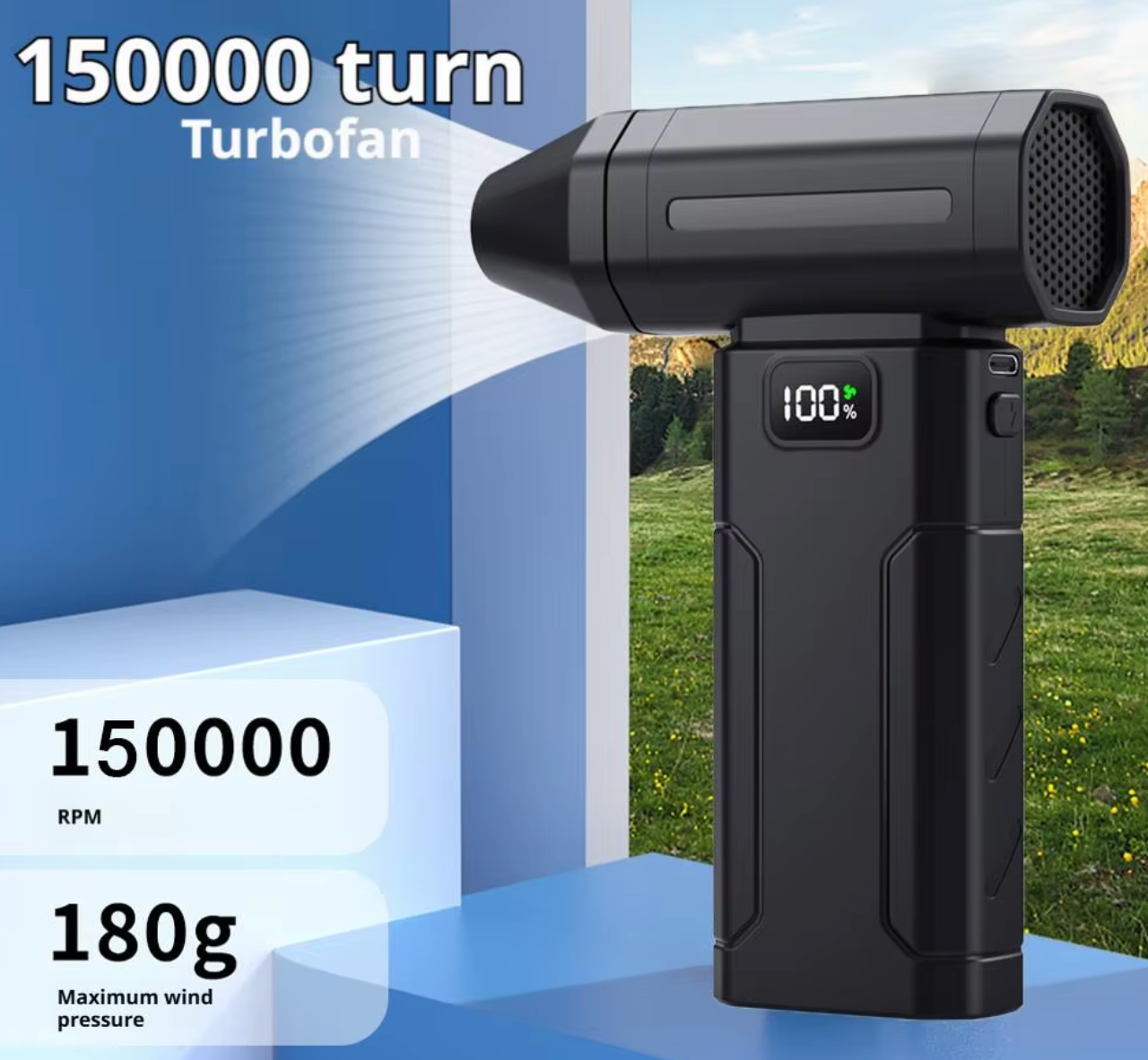 X8 Brushless Turbo Fan Blower 150,000RPM Powerful Electric Air Dust Blower Vacuum Duster Cleaner Portable Air Tool