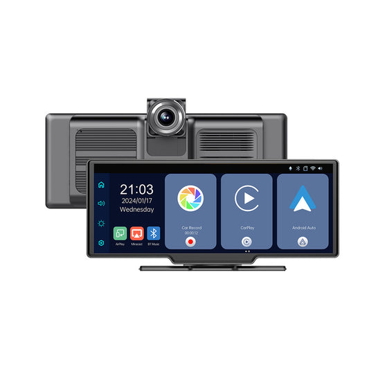 CarPlay Tablet 2025 10.26” IPS Touch Screen Display for in car phone sync, satnav and music, Apple Car play, Android Auto, Dash Cam, Front Camera