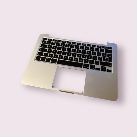 MacBook Pro Retina 13" 2013 2014 A1502 Palm rest Keyboard Assembly - Silver - Genuine Pull Part