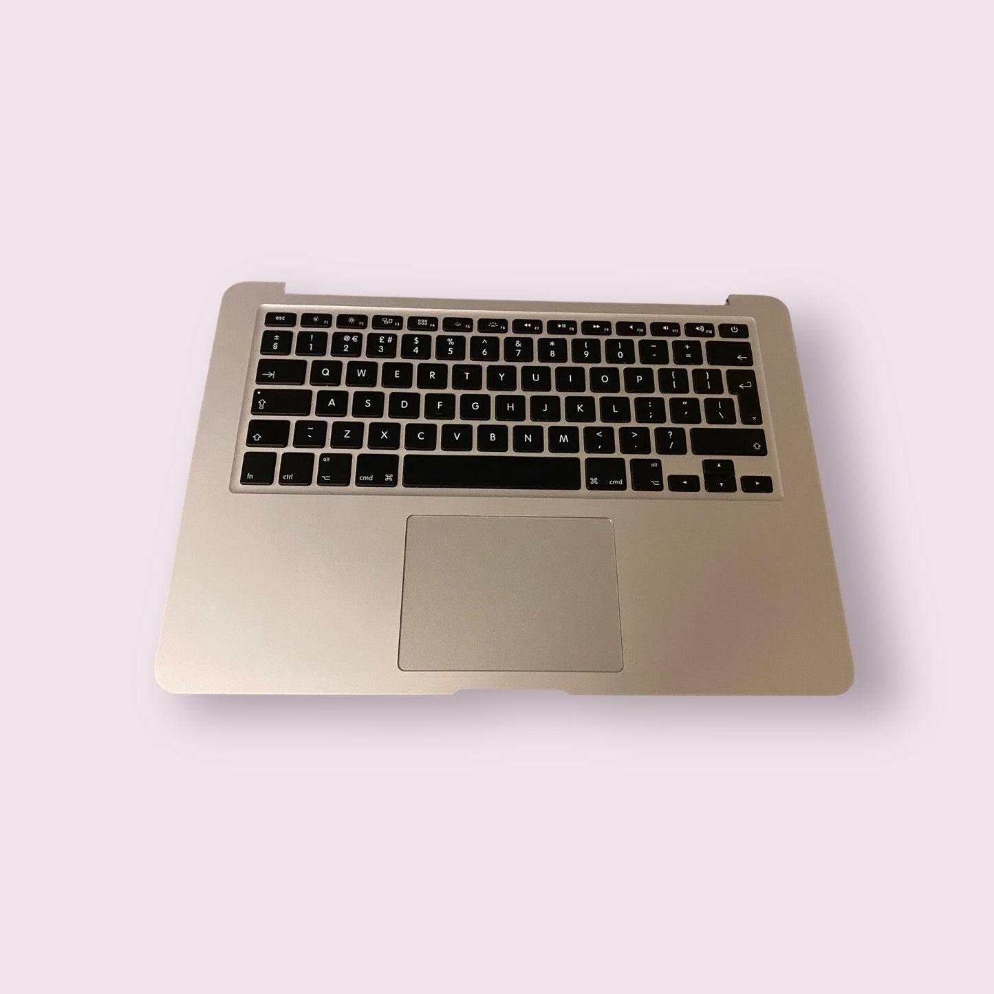 Palmrest UK keyboard for Apple MacBook Air 13" A1466 2013 2014 2015 2017 with trackpad Silver - Genuine Pull Part