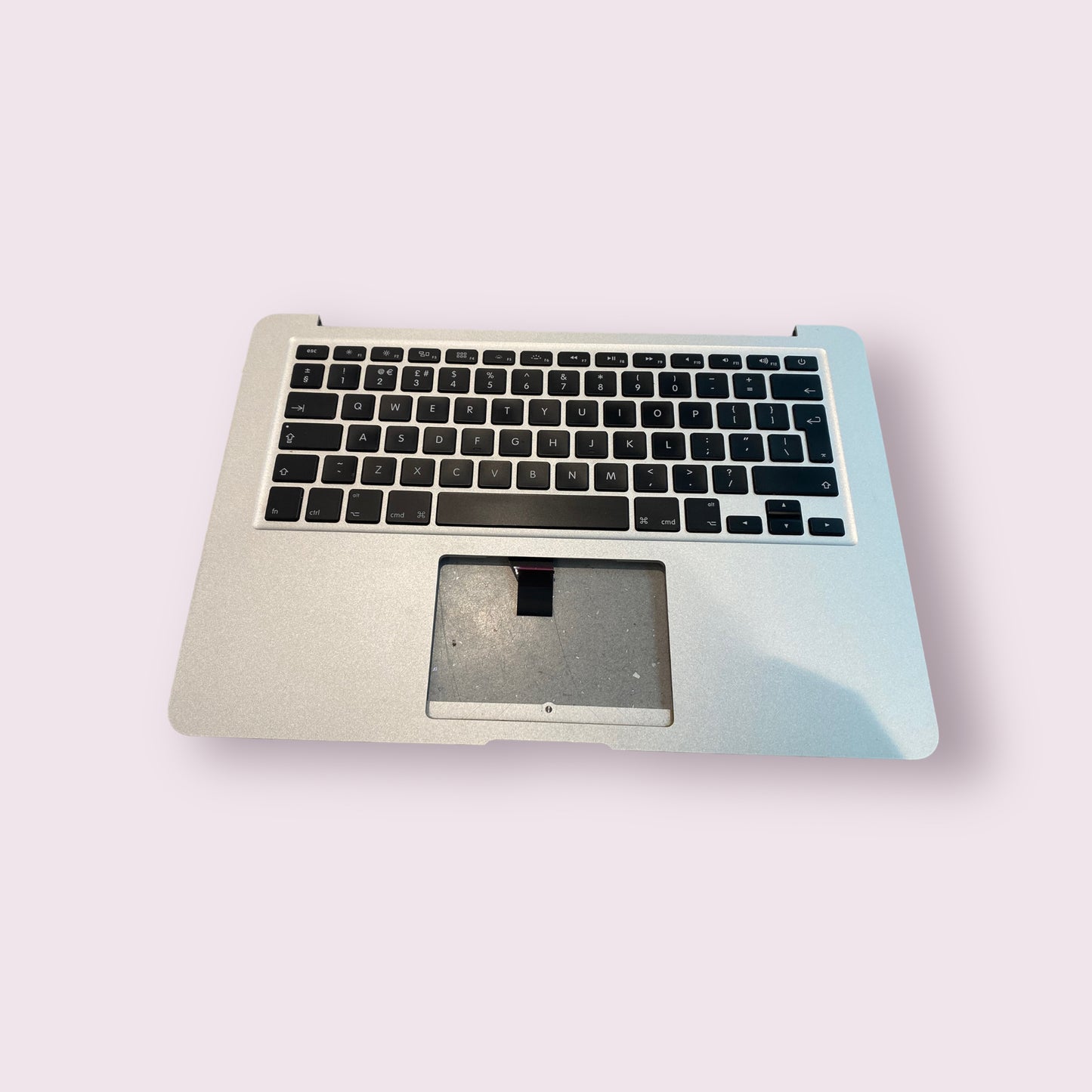 Palmrest UK keyboard for Apple MacBook Air 13" A1466 2013 2014 2015 2017 Silver - Genuine Pull Part