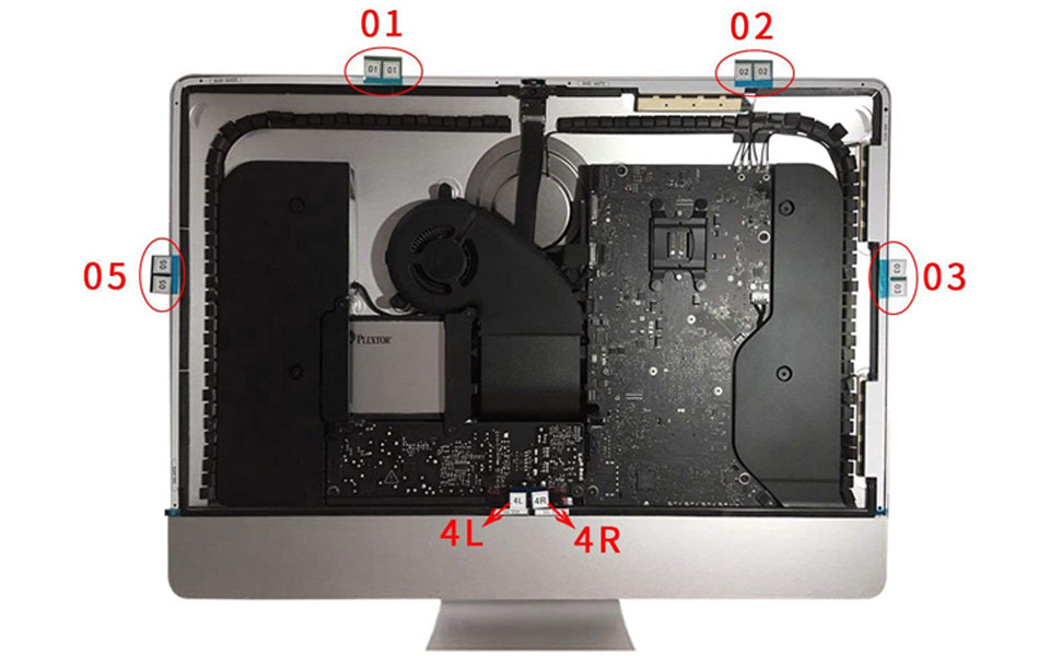 21.5" Apple iMac A1418 LCD Screen Adhesive Strip Sticker Tape 076-1437 076-1422