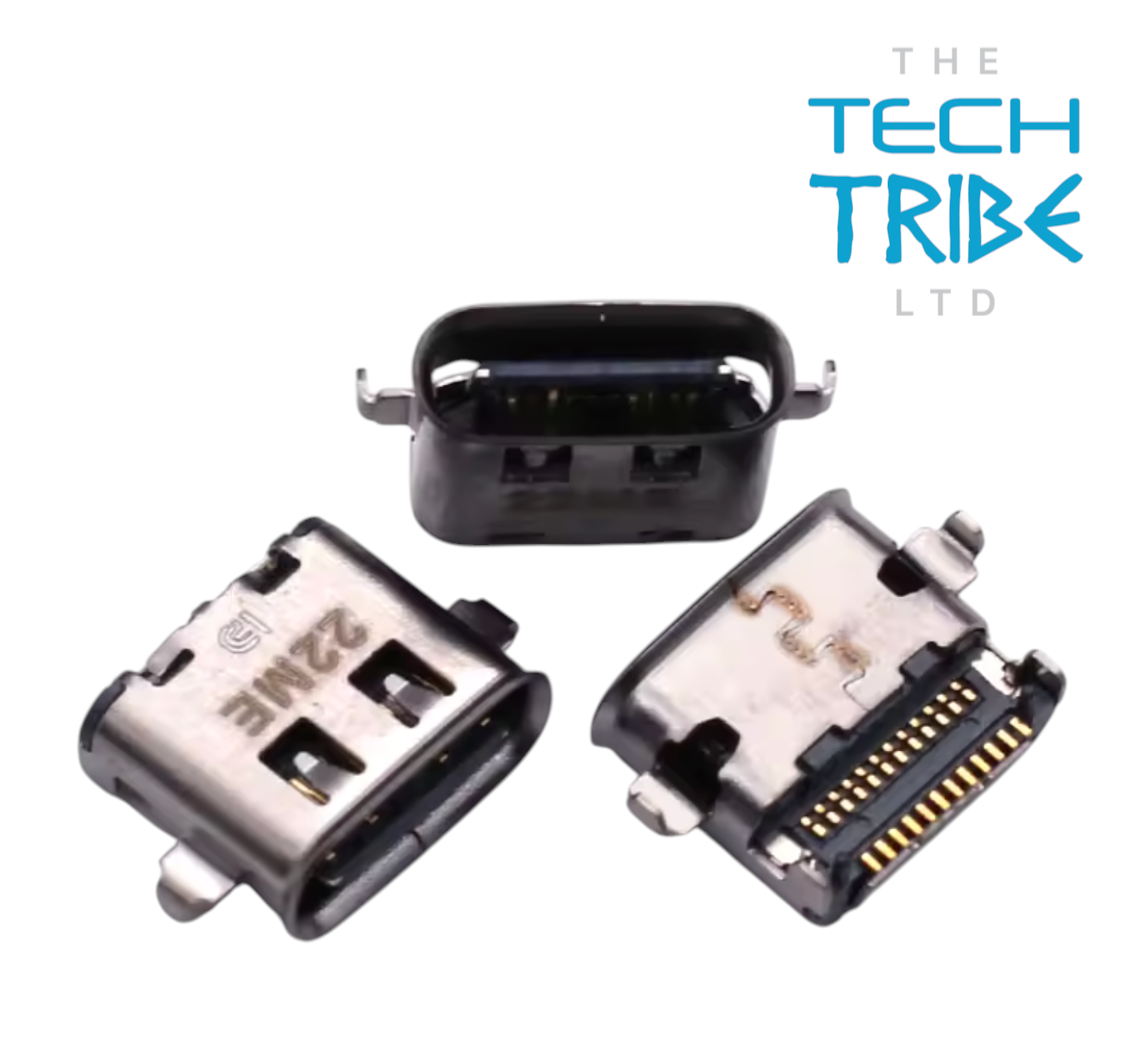 The Tech Tribe LTD replacement USB-C charging port connector for Lenovo ThinkPad laptops with metal housing