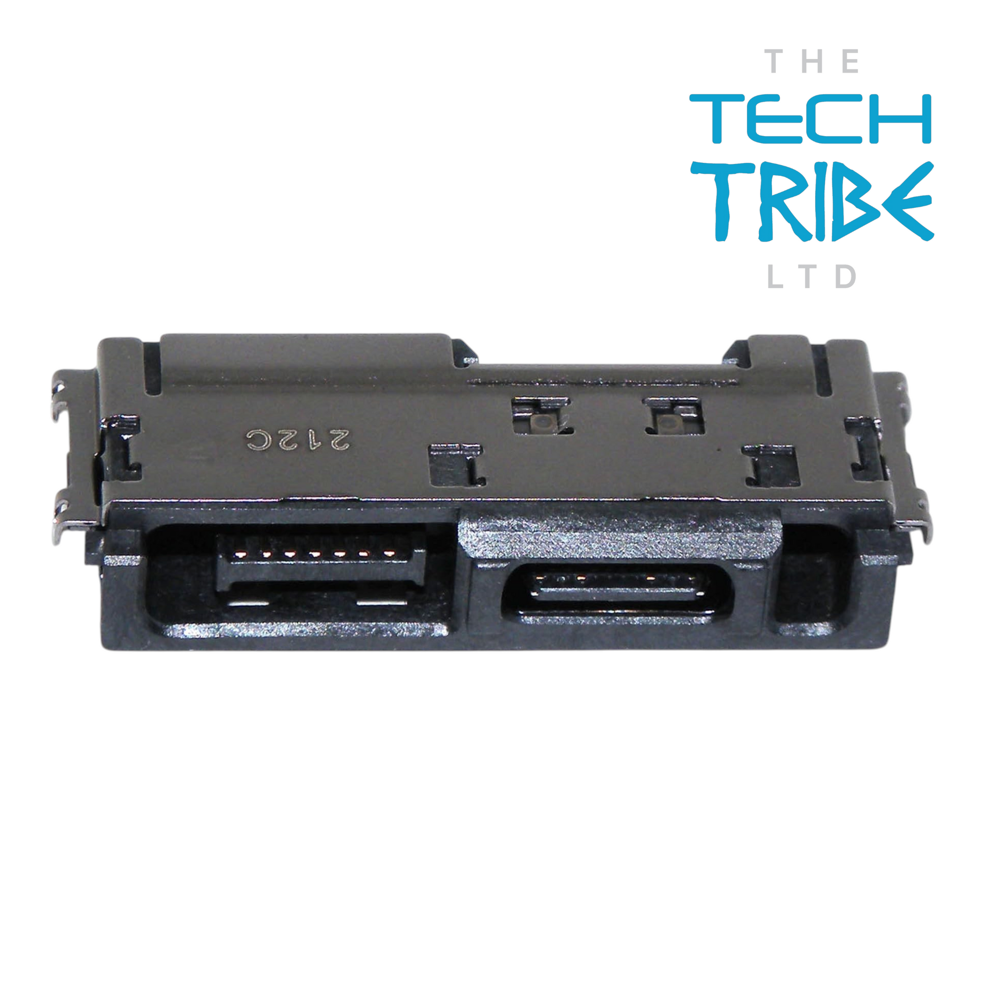 The Tech Tribe LTD replacement USB-C DC jack connector for Lenovo ThinkPad laptops in black metal finish
