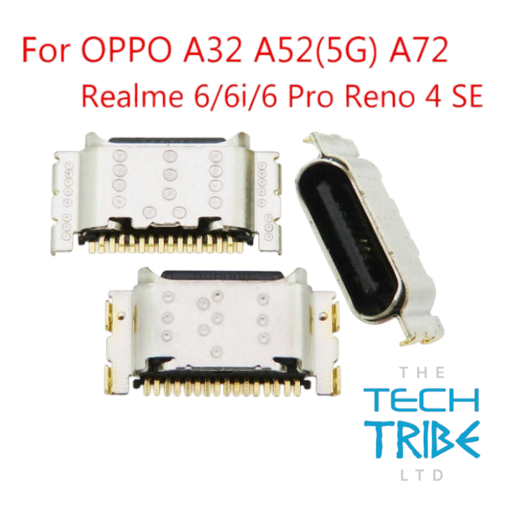 The Tech Tribe LTD replacement USB-C charging dock port connector for OPPO and Realme smartphones