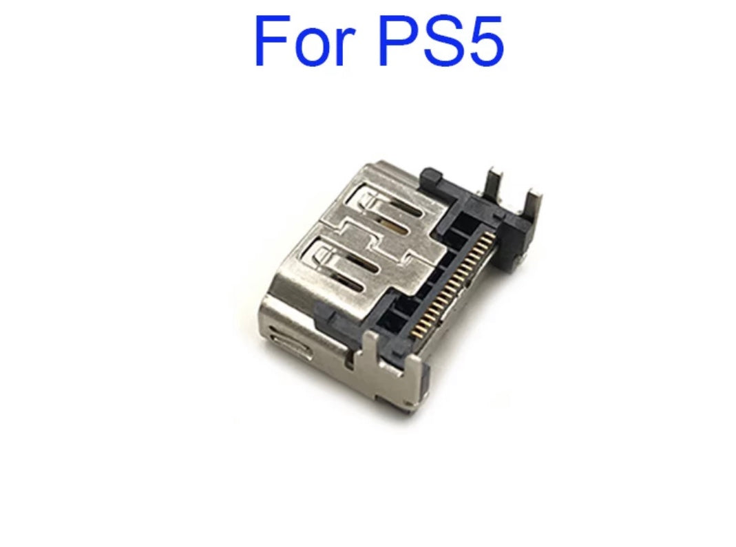 2-Pack Sony PlayStation 5 PS5 HDMI Port Socket Connector Replacement Parts - Silver, Model 1300-321