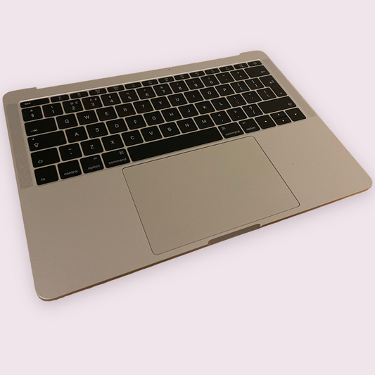 Palmrest UK keyboard for Apple MacBook Pro A1708 13.3" 2016 2017 with trackpad Silver - Genuine Pull Part