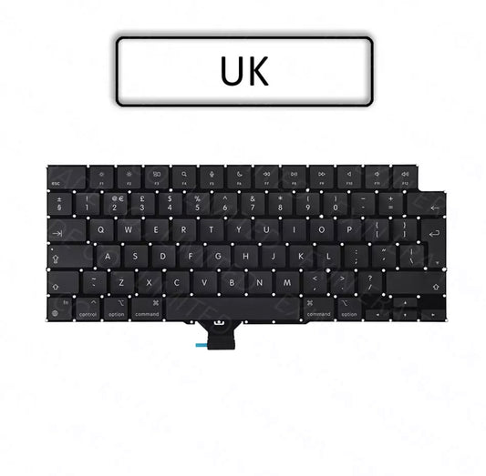 For Apple Macbook Pro 16” A2485 2021 A2442 2020 replacement Keyboard UK Layout with backlight
